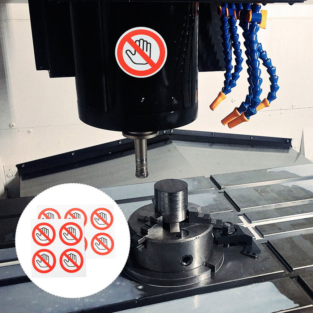 Commercial Printing Industry - 10 peças de adesivos de aviso