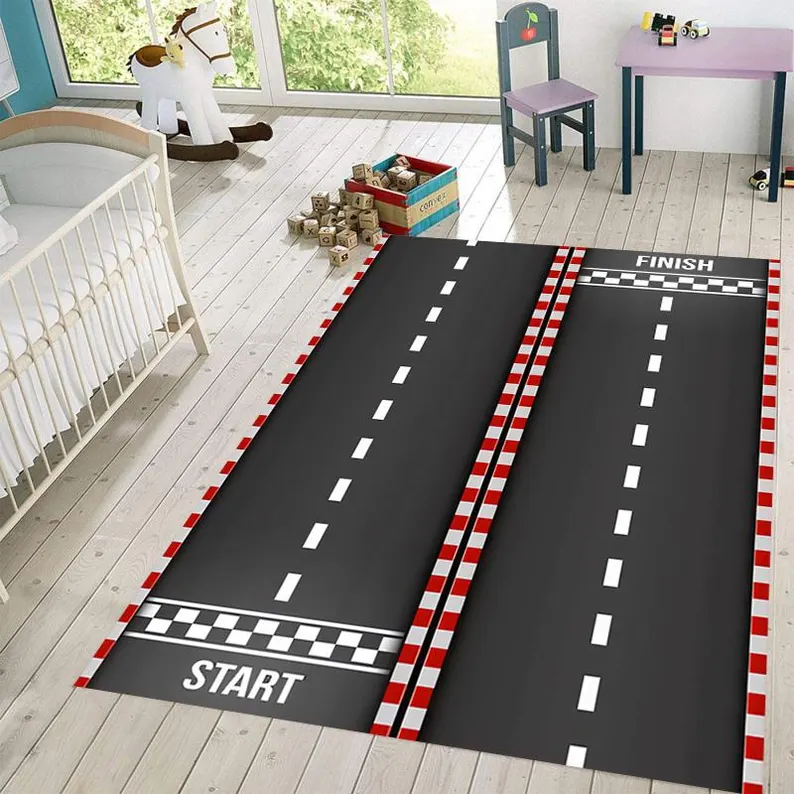 Commercial Printing Services - Pista de corrida tapete transporte urbano