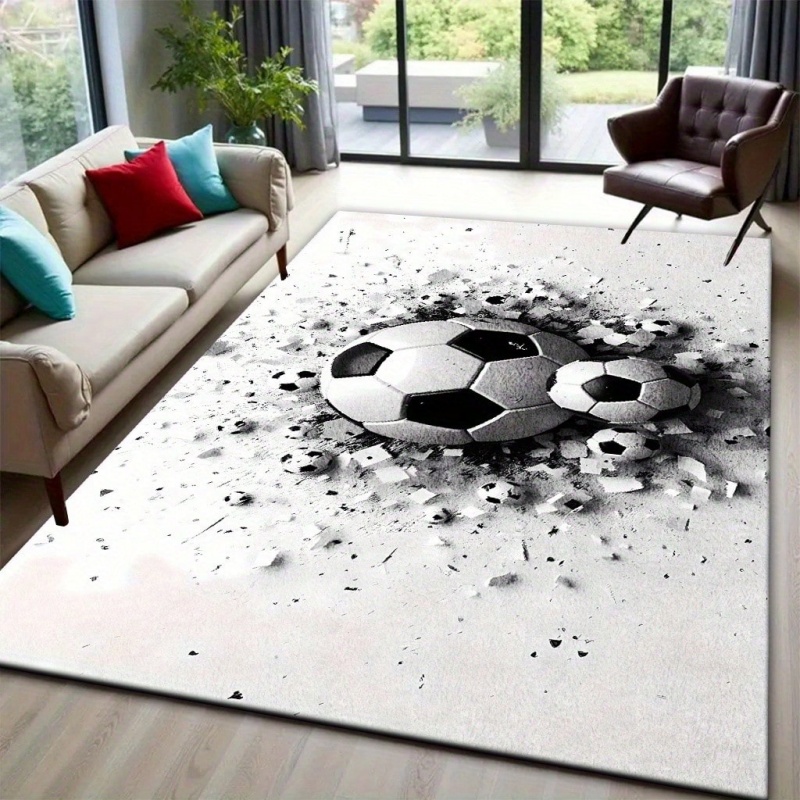 Commercial Printing Services - Tapete Grande com Estampa de Futebol