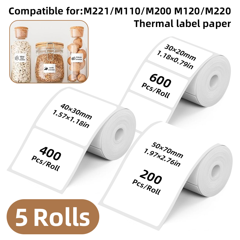 5 rolos de etiquetas adesivas  - Commercial Printing Services avaliação e preço